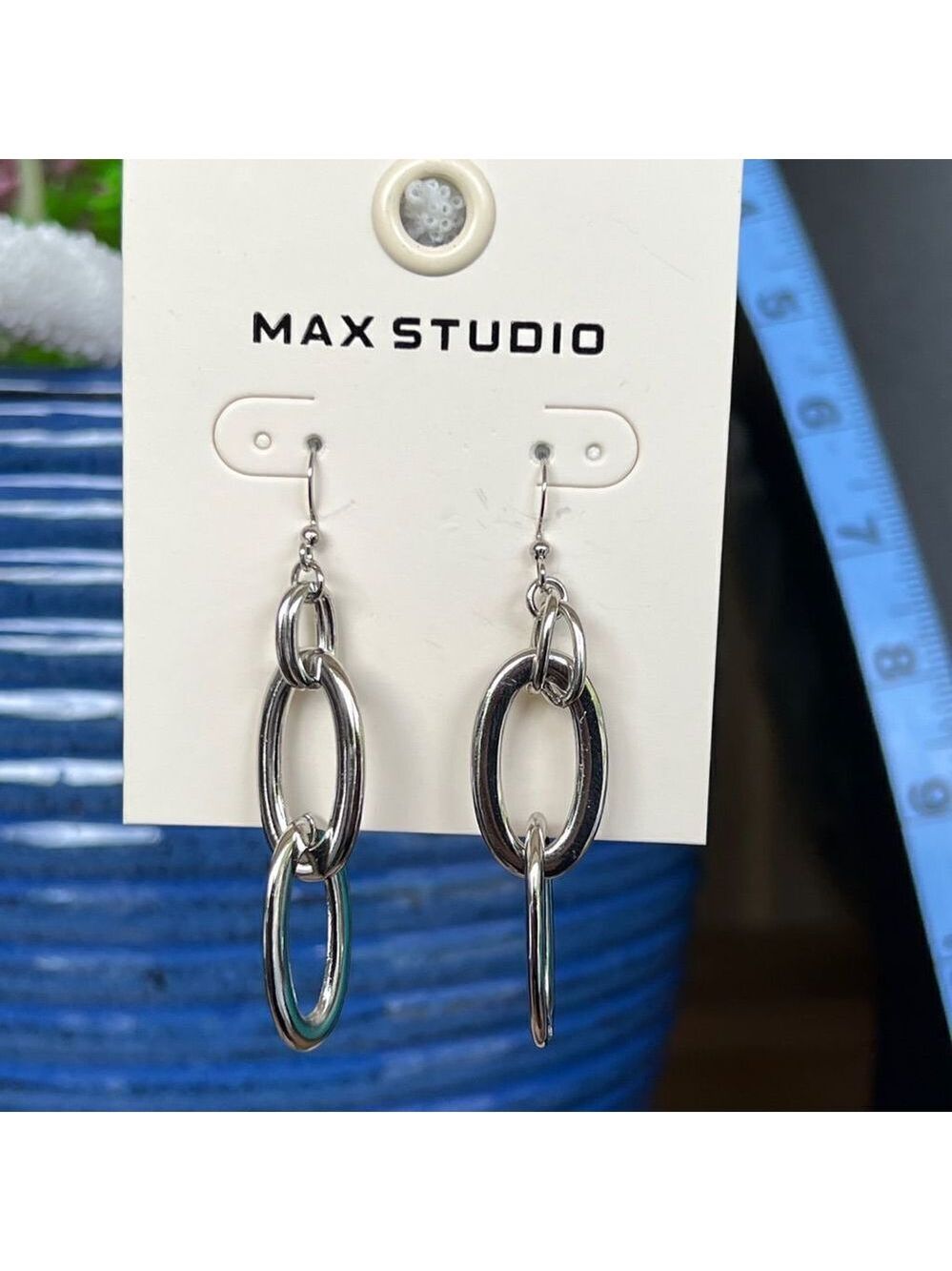 Silver Dangle Max Studio Earrings $16ea / 3 for $25 - Picture 6 of 7